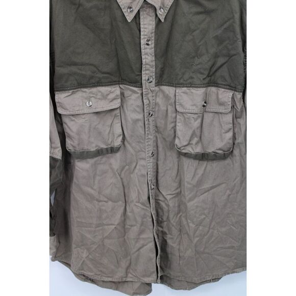 Master Sportsman Shirt Mens 2XL Long Sleeve Green Hunting Button Front Casual - Picture 3 of 6